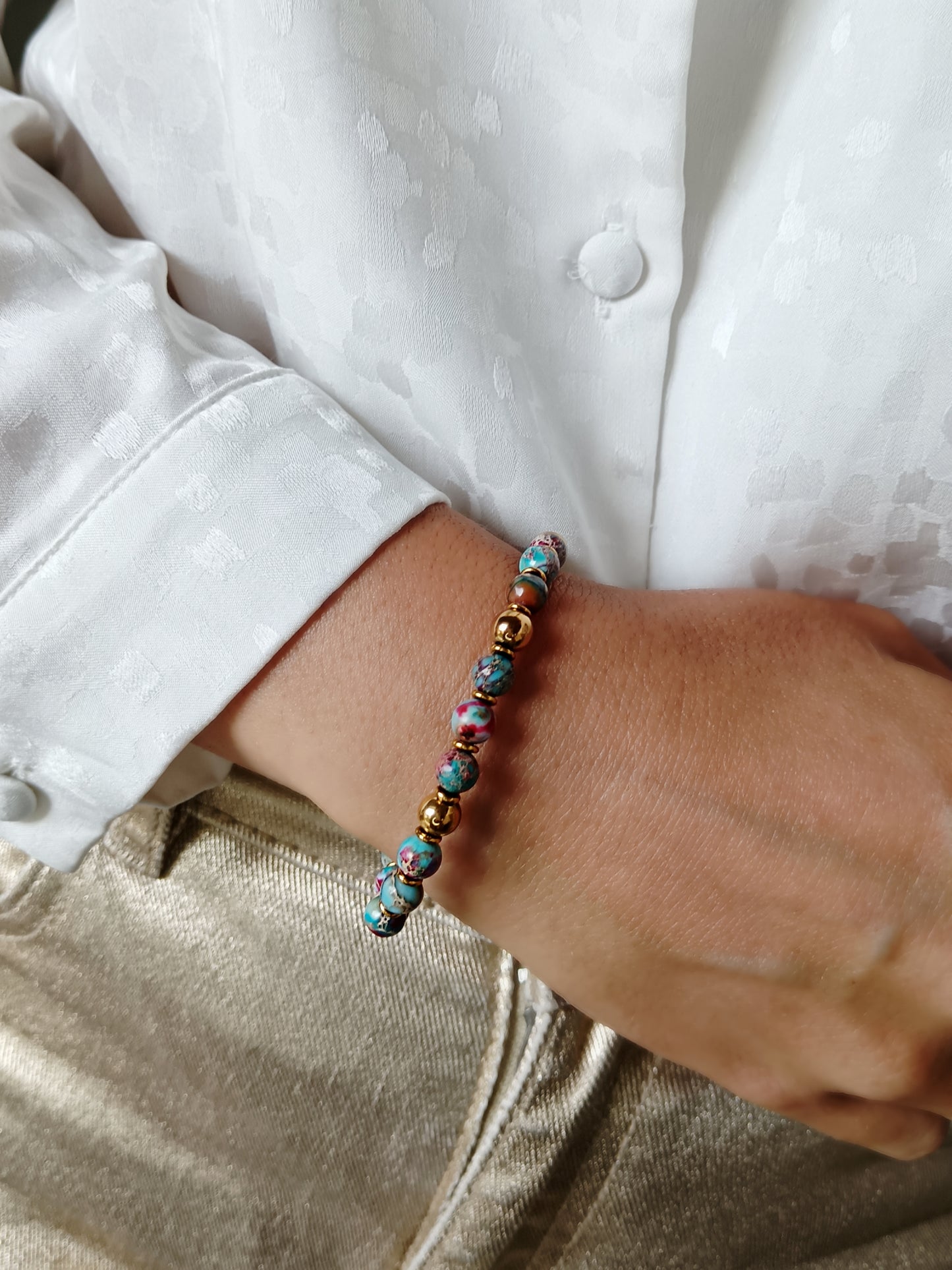 Bracelet jaspe impériale