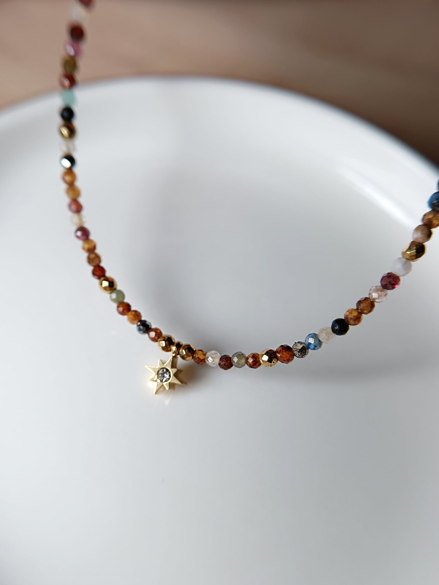 Collier mix pierres