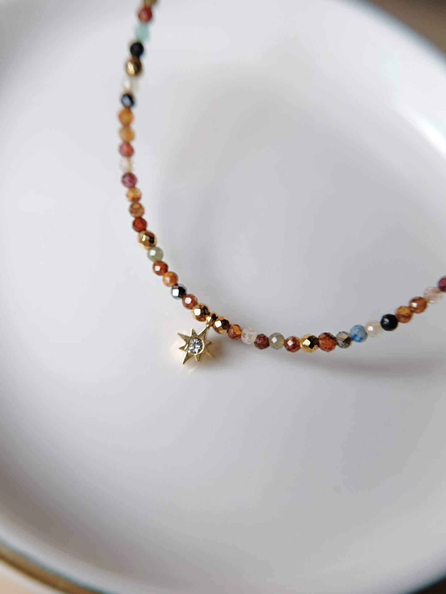 Collier mix pierres