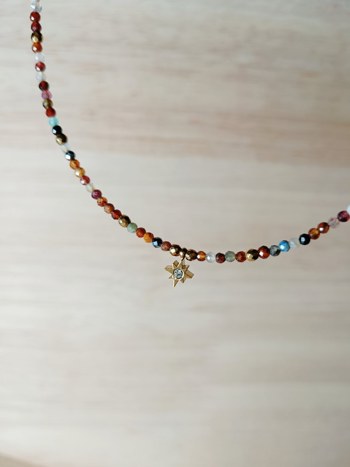 Collier mix pierres
