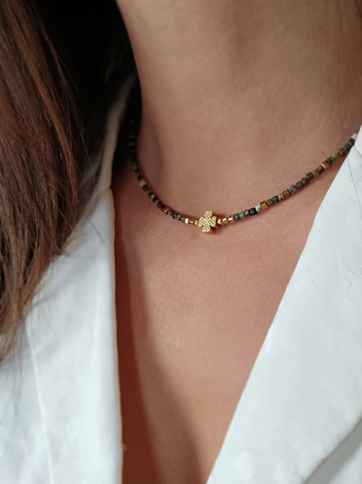 Coller turquoise africaine