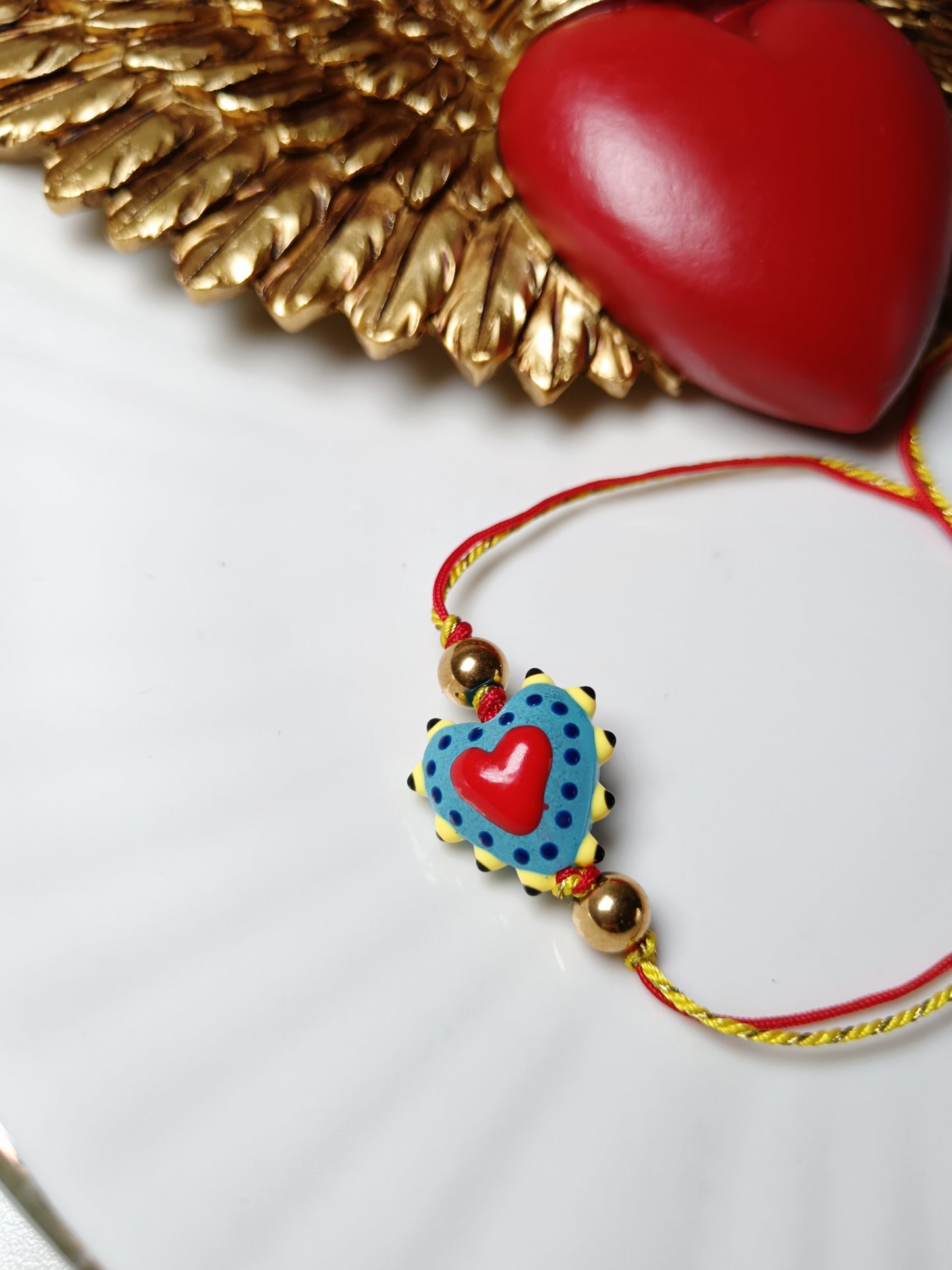 Bracelet heart bleu