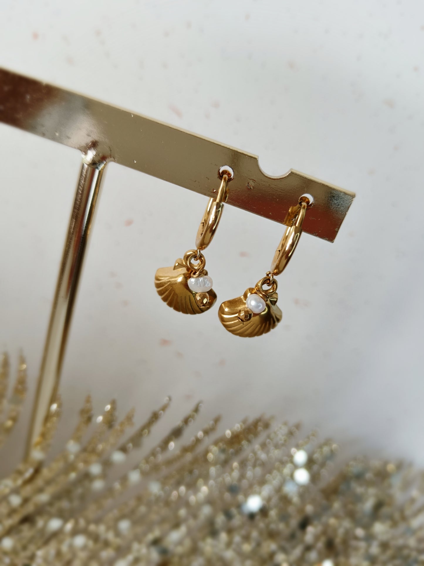 Boucles d'oreilles coquillage