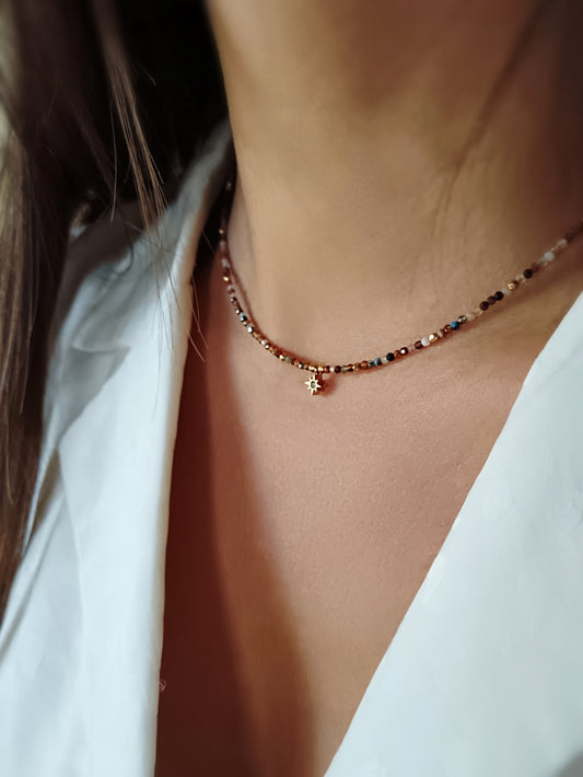 Collier mix pierres