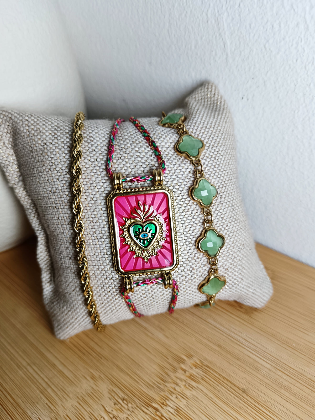 Bracelet ex-voto rose