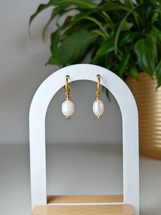 Boucles d'oreilles perles de culture