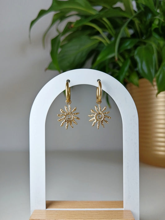 Boucles d'oreilles petit soleil