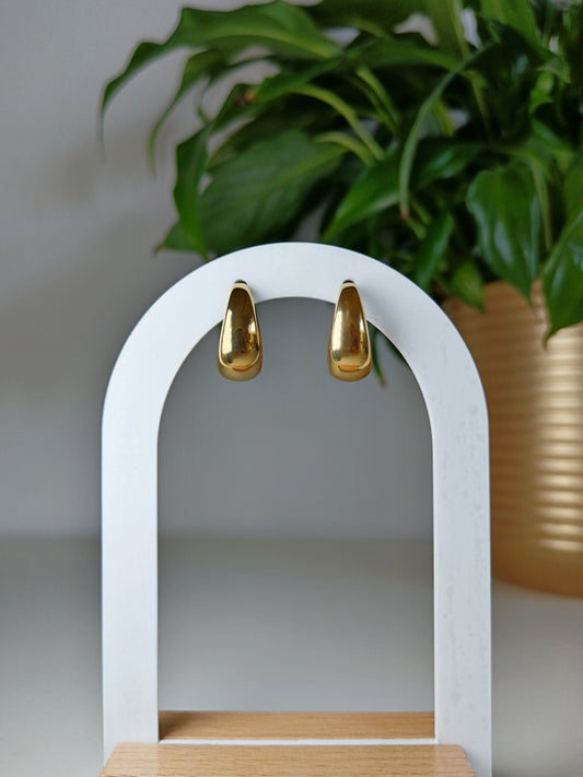 Boucles d'oreilles créoles petites gouttes