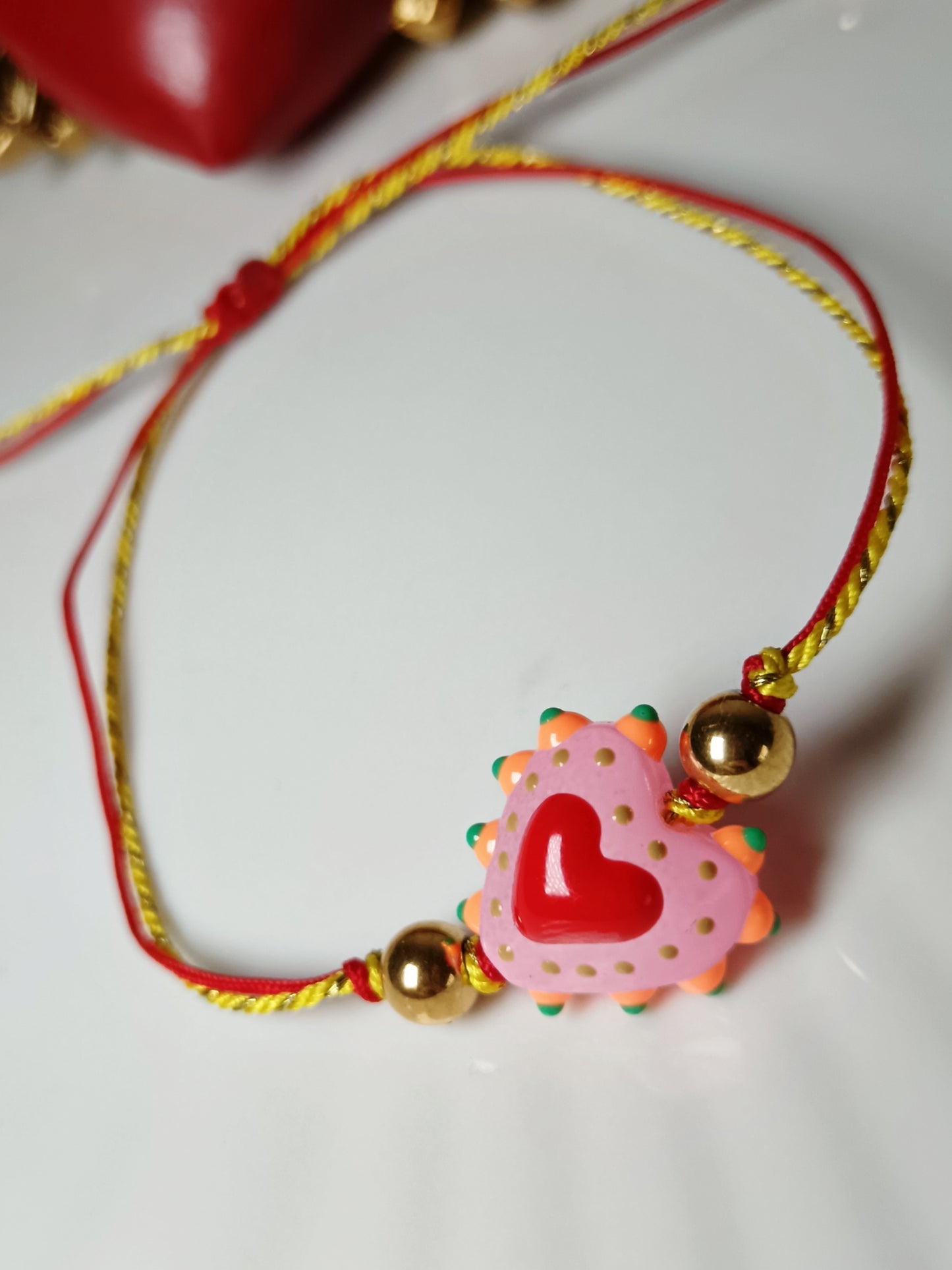Bracelet heart rose