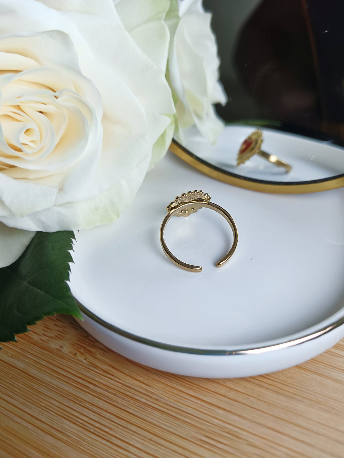 Bague ex-voto rouge