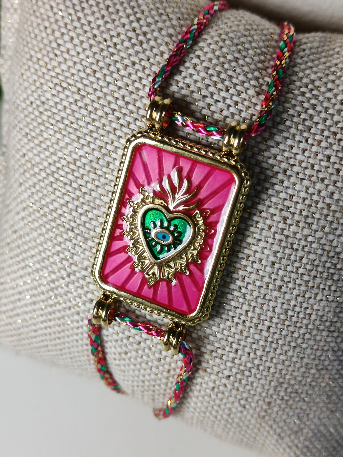Bracelet ex-voto rose