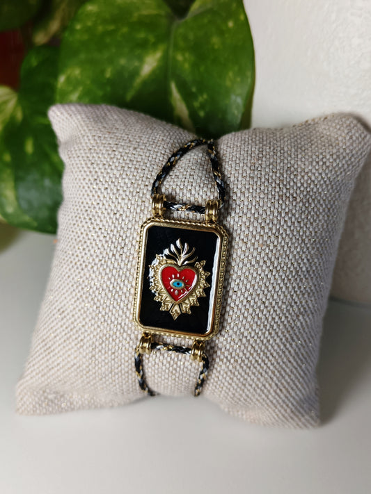 Bracelet ex-voto noir