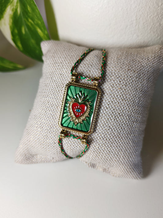 Bracelet ex-voto vert