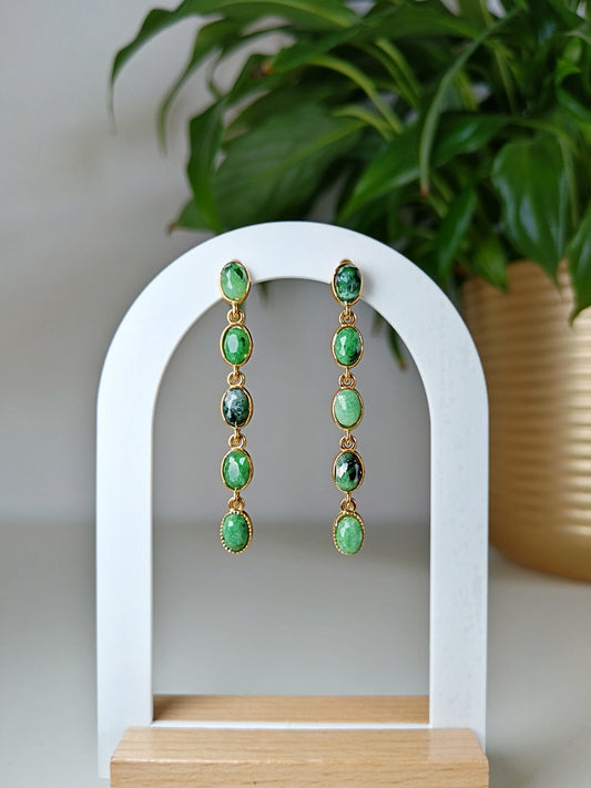 Boucles d'oreilles turquoise d'Afrique